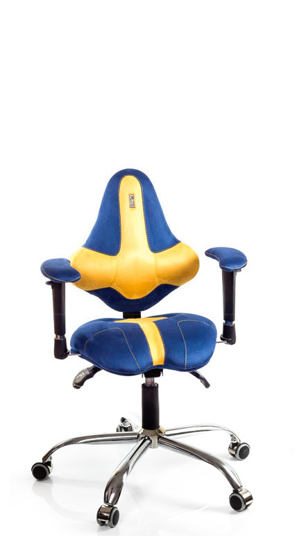 Kontoritool Kulik System Kids, sinine/kollane