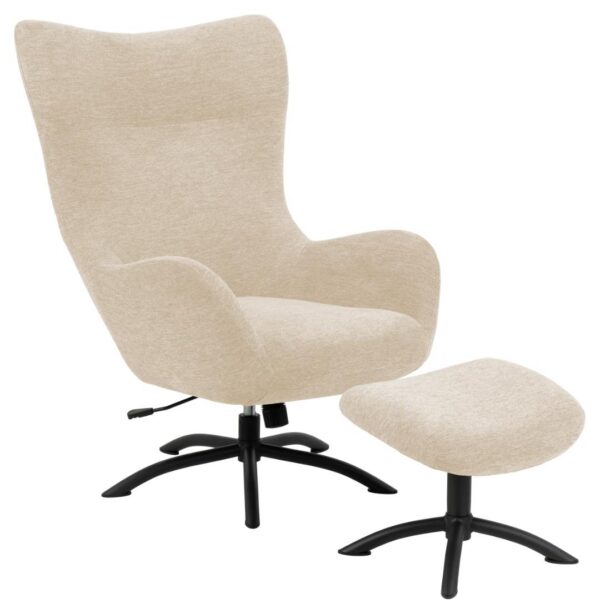 Tugitool TALGARTH recliner jalatoega, kreem