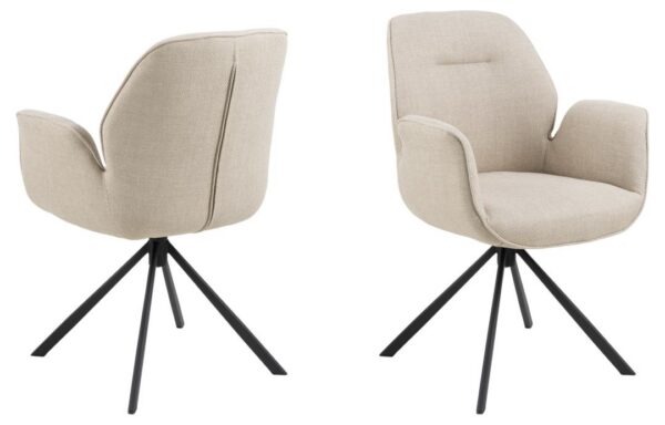 Söögitool AURA käetoega, beež