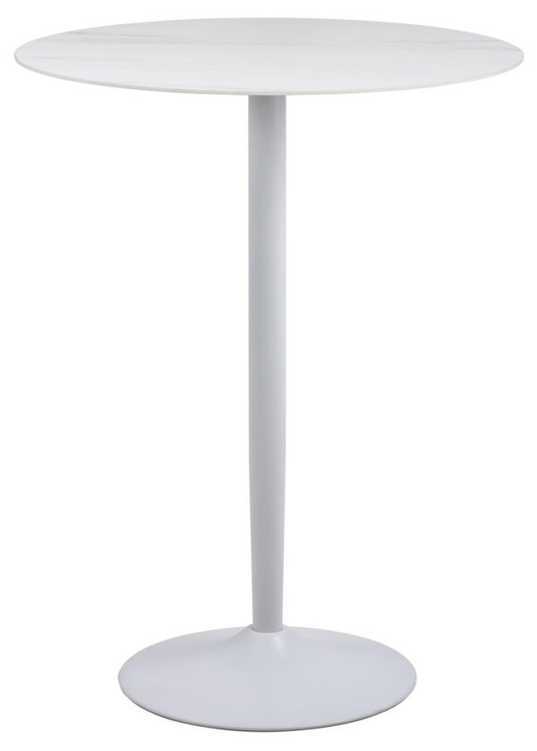 Baarilaud MALTA ümmargune, valge