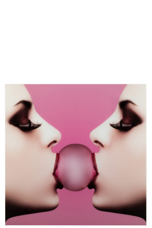 Seinakaunistus GUM karastatud klaas 110x110 cm, roosa