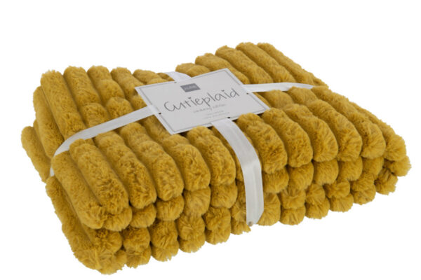 Pleed CORDUROY 130x180cm, kollane