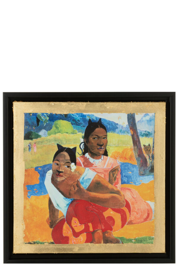 Kunstiteose trükk QUAND TE MARIES-TU 34x34 cm, multi