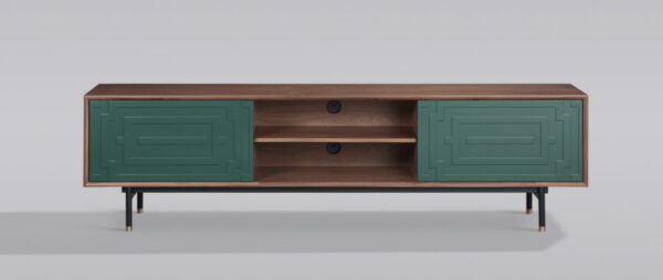 TV-alus STILIG, pähkel/roheline