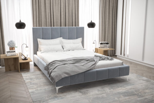 Voodi Luna 140×200cm, taevasinine