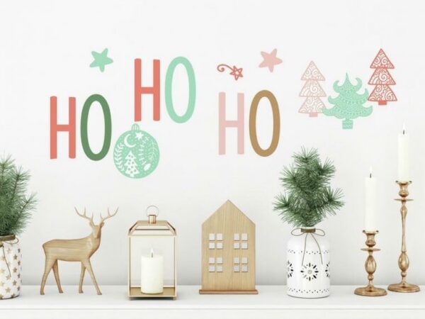 Seinakleebis JÕULUD HO HO 27tk