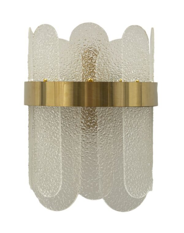 Seinalamp GRIS 20x14x28, kuldne/valge