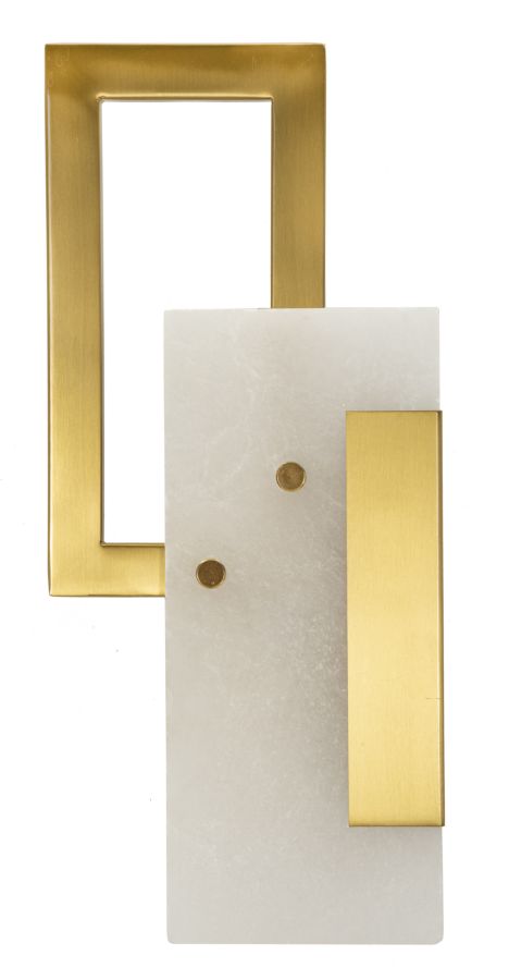 Seinalamp CUBE 15x8x33 cm, kuldne