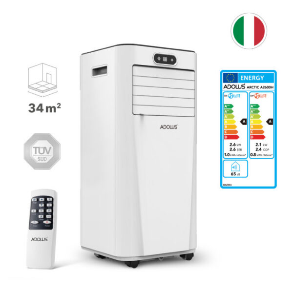 ADOLUS ARCTIC A2600H mobiilne konditsioneer küttefunktsiooniga