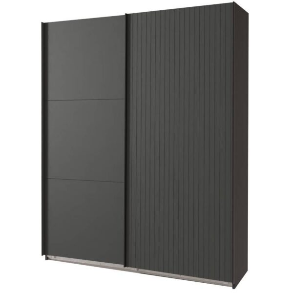 Riidekapp ANDORRA lükandustega, grafiit