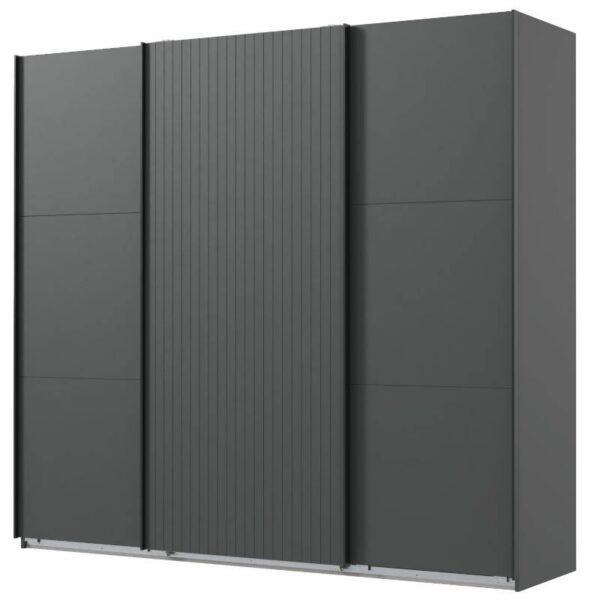 Riidekapp ANDORRA lükandustega, grafiit