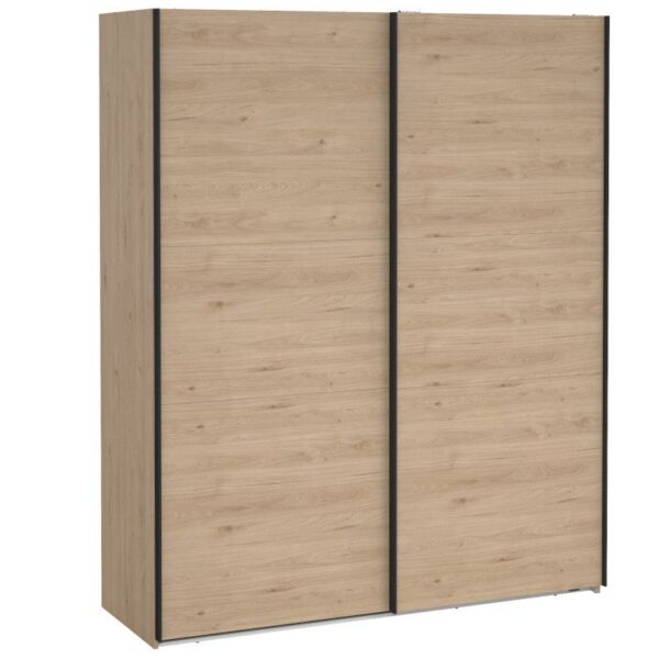 Riidekapp COMO 2-ukseline lükandustega, hickory tamm