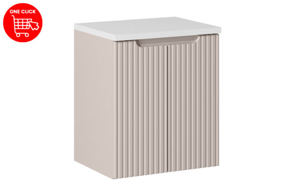 Mööblikomplekt NOVA CASHMERE 50 cm, mattvalge/kašmiir