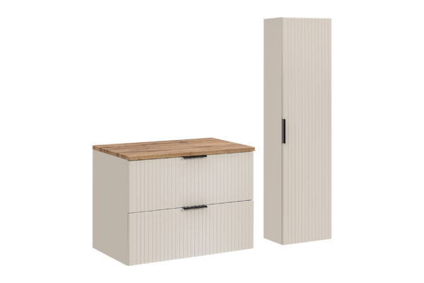 Komplekt ADEL CASHMERE 80 cm kõrge kapiga, kašmiirmatt