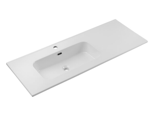 Kraanikauss CERAMIC 120 cm, läikiv valge