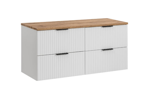 Mööblikomplekt ADEL WHITE 120 cm, mattvalge