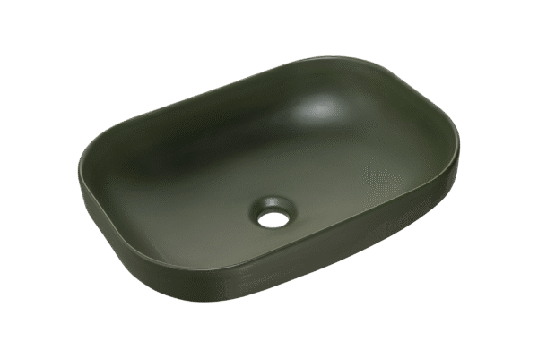 Köögikraanikauss keraamika 50x35 cm, matt roheline