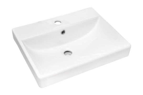 Kraanikauss RITA 60 cm, läikiv valge