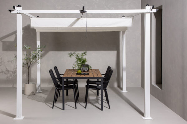 Aiapaviljon LAZIO 2,95x2,95xH2,50m, valge