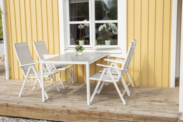 Aiatool BREAK 5-positsiooniline kokkuklapitav, valge/hall