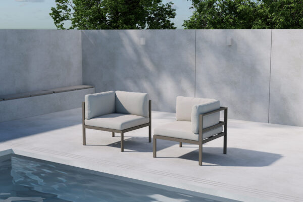 Nurgamoodul COPACABANA 1-kohaline, pruunikas beež